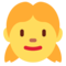 Girl emoji on Twitter